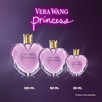 "Vera Wang Princess Eau de Toilette 3.4 fl oz (Pack of 1), Notes of Apple, Quava, and Vanilla, Women's Fragrance, Long Lasting, Everyday Fragrance