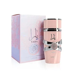 Lattafa Yara - Vanilla, Gourmand, Fruity, Floral - Eau de Parfum Long-Lasting Fragrance for Women, 3.40 Ounce / 100 ml