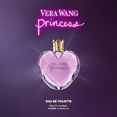 "Vera Wang Princess Eau de Toilette 3.4 fl oz (Pack of 1), Notes of Apple, Quava, and Vanilla, Women's Fragrance, Long Lasting, Everyday Fragrance